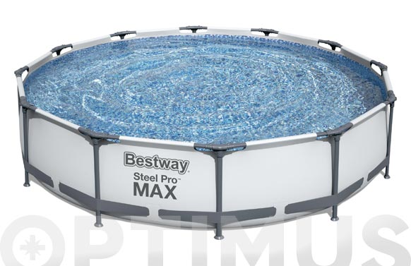 PISCINA REDONDA STEEL PRO Ú457X107CM