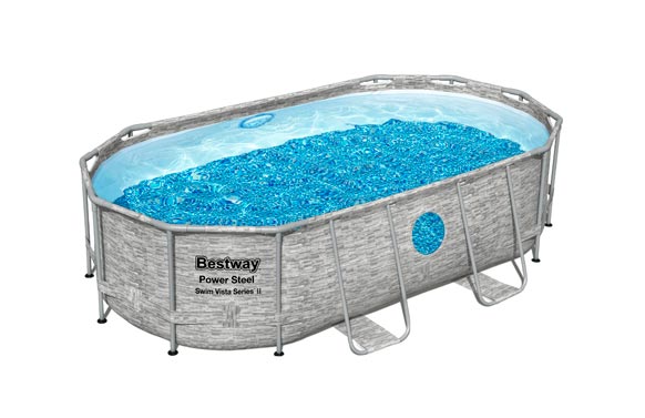 PISCINA OVALADA DESMONTABL427X250X100CM