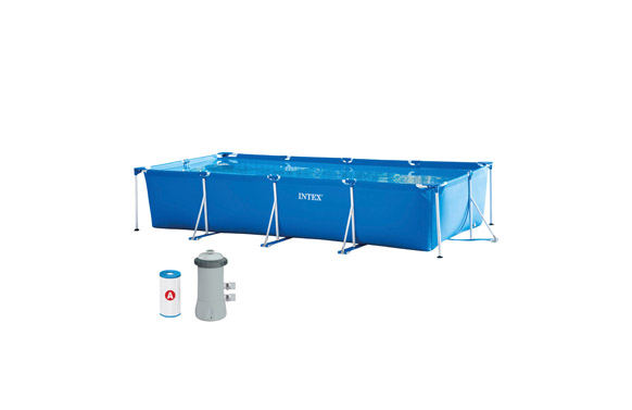 PISCINA DESMONTABLE RECTANGULAR 7.127 L DEPURADORA TIPO A 450X220X84 CM 55234 1