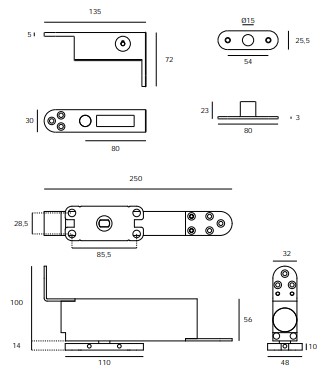 PIVOTANTE HIDRAULICO IN05204 SATINADO 2