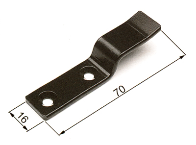 PLACA ENGANCHE H00901.39.93 NEGRO AGB