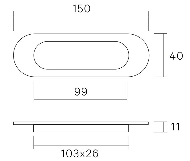 PLACA ENCASTAR NIQUEL CEPILLADO 3921038 2