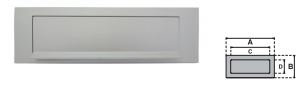 PLACA CARTAS ALUM.SATINAT 250X75 7025720