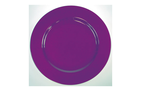 PLATO LLANO 31 PORCELANA DECORADO LILA 9646186 1