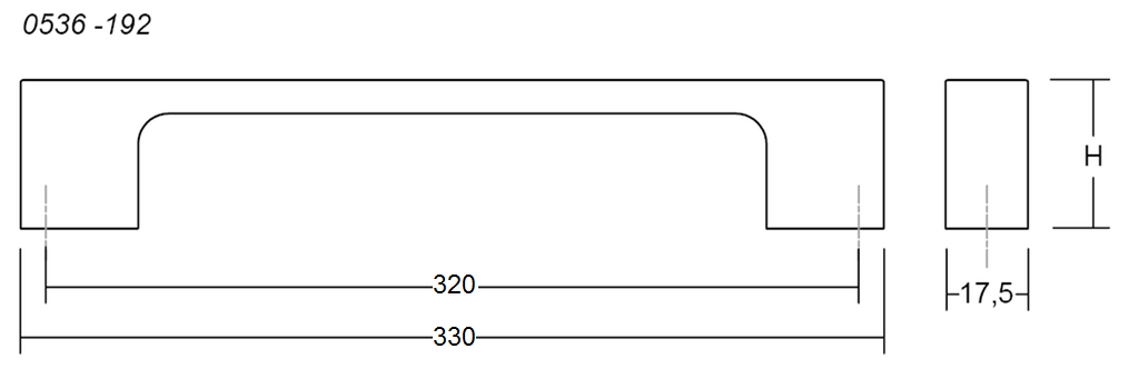 TIRADOR VIEFE LUV 0536192ZM2 NEGRO MATE 2