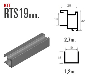 PUERTA KIT RTS-19         PLATA 2,7 MTS