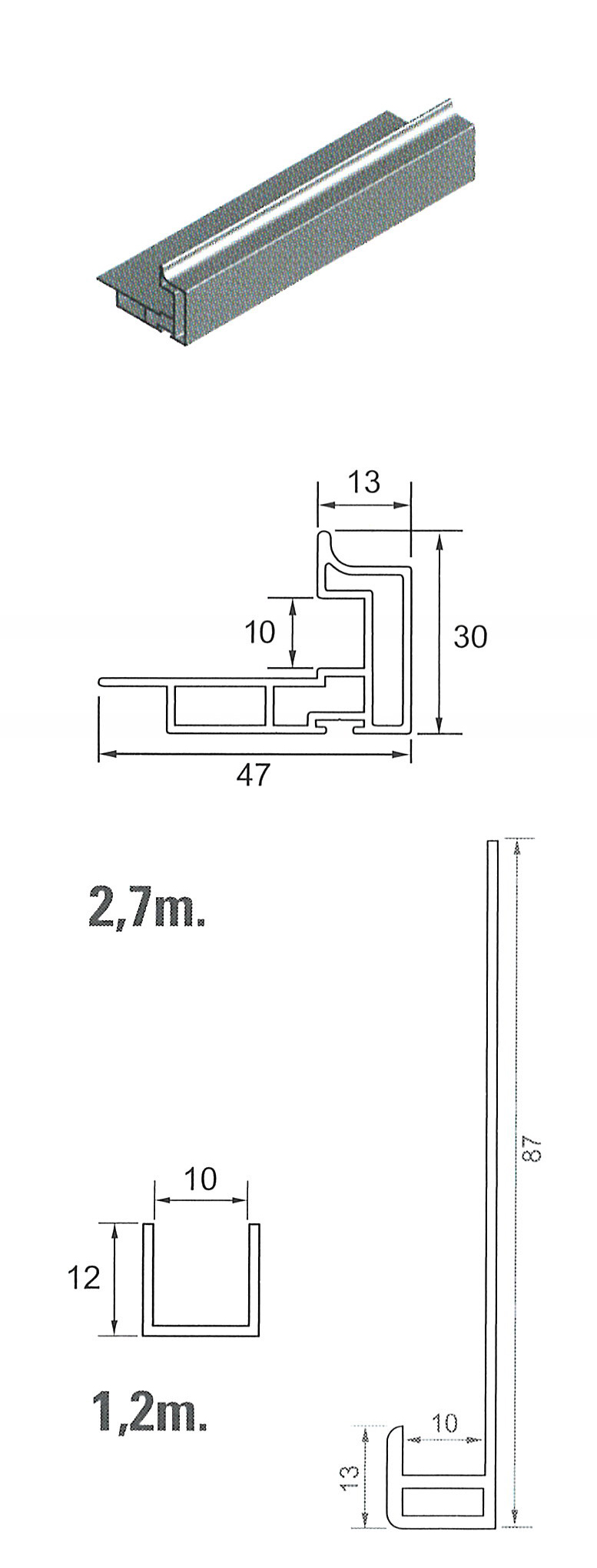 PUERTA KIT MINS-10        PLATA 2,7 MTS