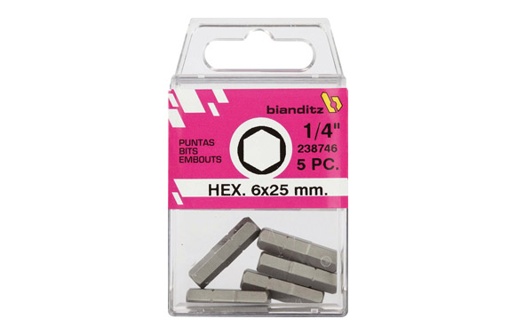 PUNTA ATORNILLAR HEXAGONAL5,0 X 25 MM
