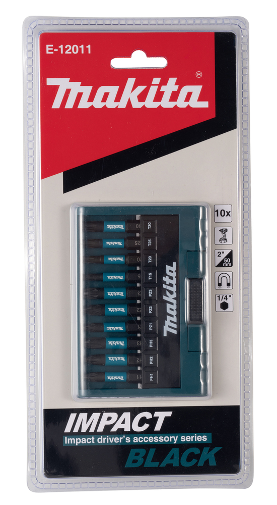 PUNTA IMPACT BLACK (10PZ) JGO.   E-12011 3