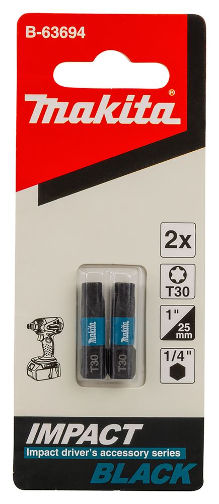 PUNTA TORSION BLACK T30-25 (2U)  B-63694 2