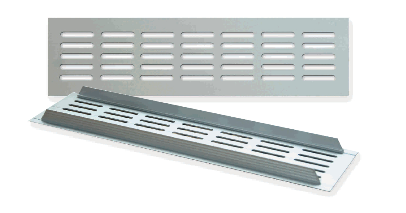 Rejilla zocalo 40x08 aluminio mate