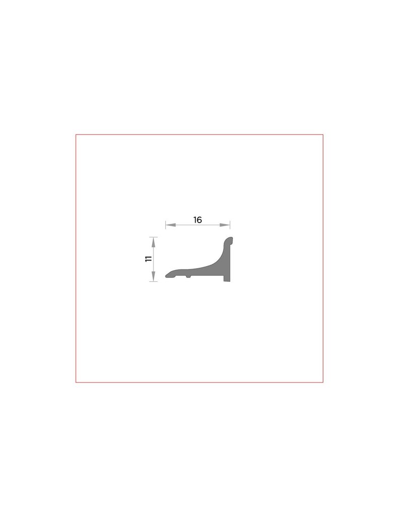 RINCONERO 16X11MM BLANCO           270CM 2