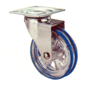 RUEDA GIRATORIA 10RD75  AZUL  1-0527