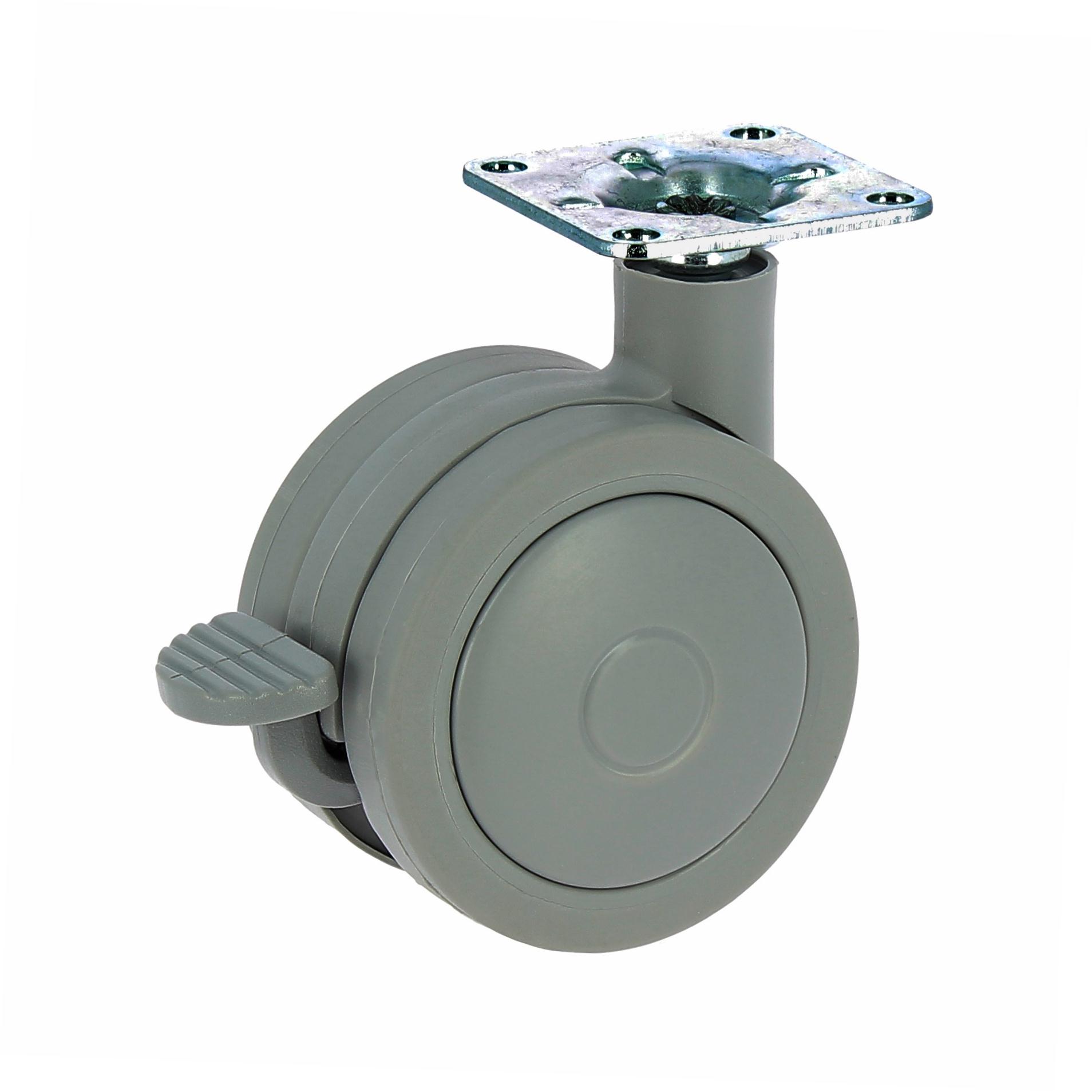 RUEDA GIR. TECNITEM 17692-60MM BLAN/GRIS