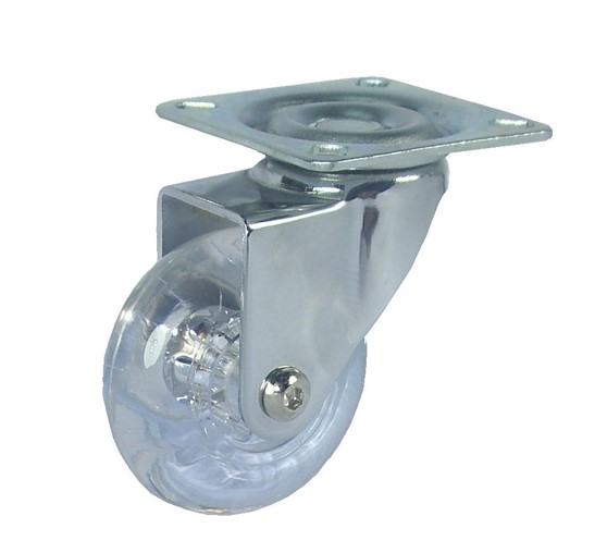 RUEDA GIR. TECNITEM 82324-50MM PU TRANSP