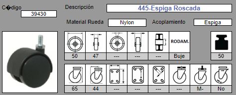 RUEDA GIRAT. S/PLACA 445/50 AFO MUEBLE 2