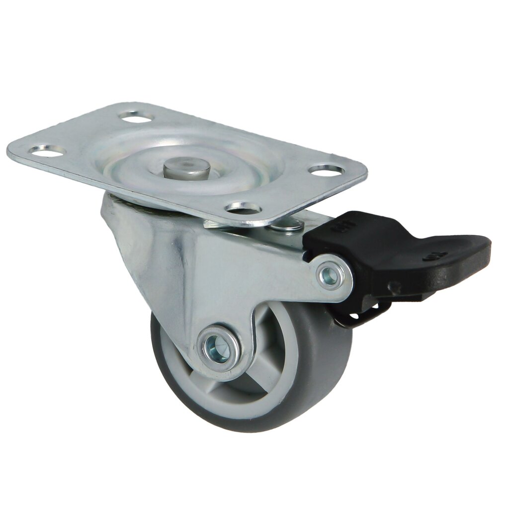 RUEDA GIRATORIA FRENO 1309-25 GRIS 24827