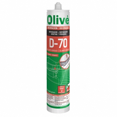 SILICONA D-70  OLIVE    CARTUCHO GRIS