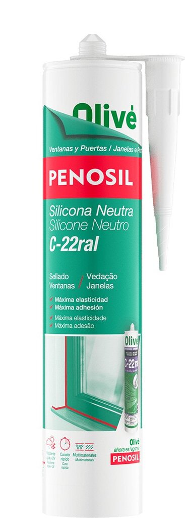 SILICONA NEUTRA C-22 RAL 8019 300ML