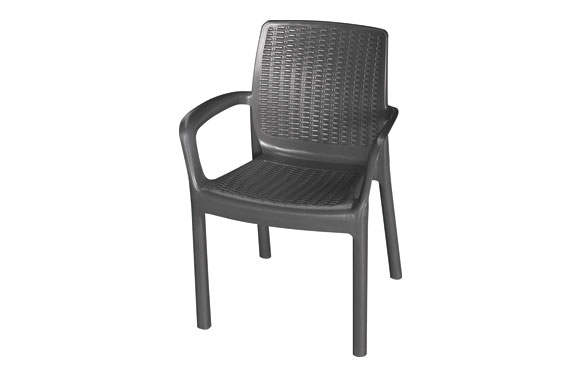 SILLON RATAN RESINA       ELEGANCE NEGRO