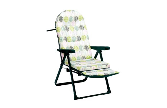 SILLON RELAX CON REPOSAPIEESTAMPADO HOJA