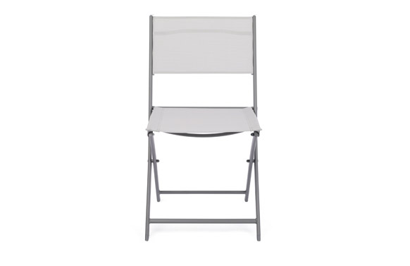 SILLA PLEGABLE ACERO TEXTIGRIS CLARO