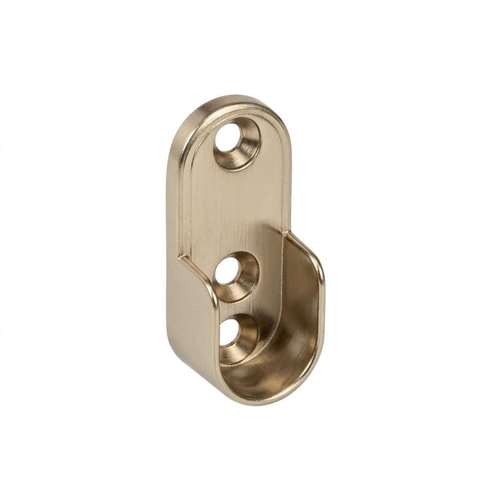 SOPORTE TUBO CORTINA OVAL 25 X 15 MM