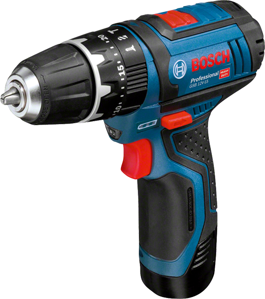 TALADRO A BATERIA BOSCH GSB 12V-15+2BAT 1