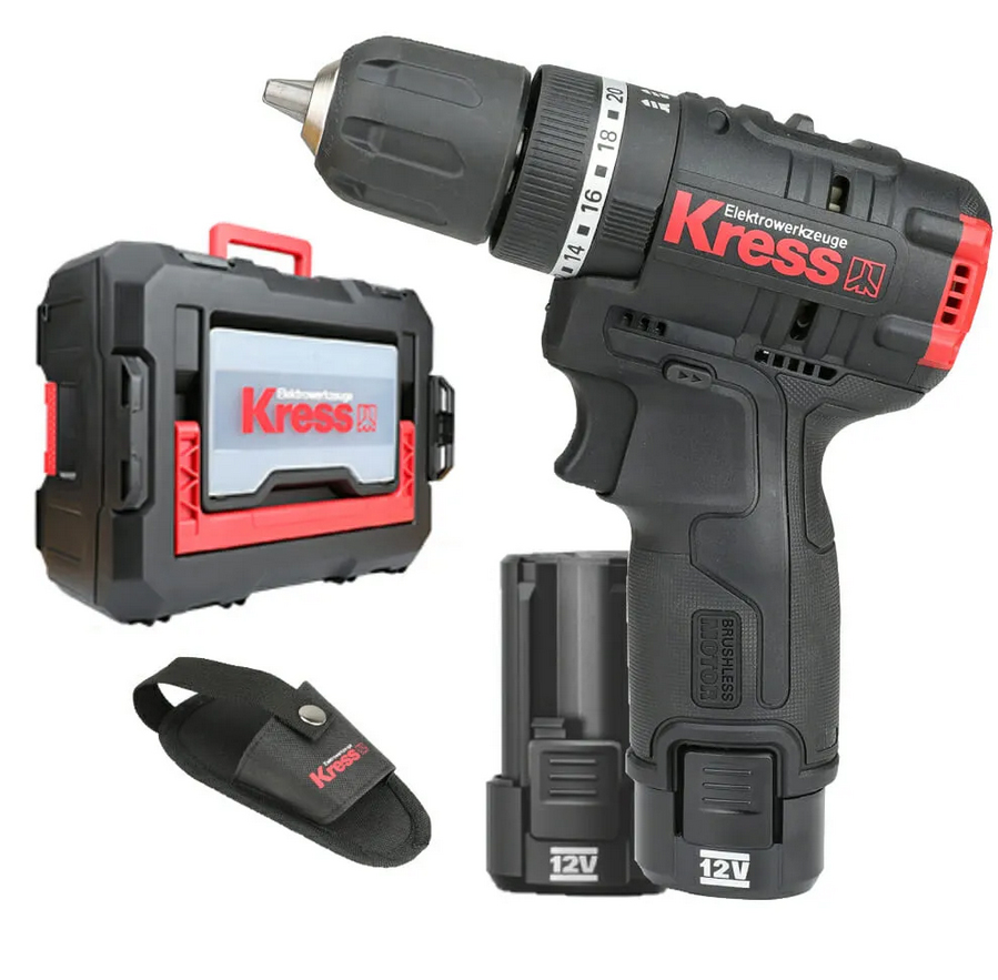 TALADRO KRESS  PERC. BL 12V 2.Ah KUC12