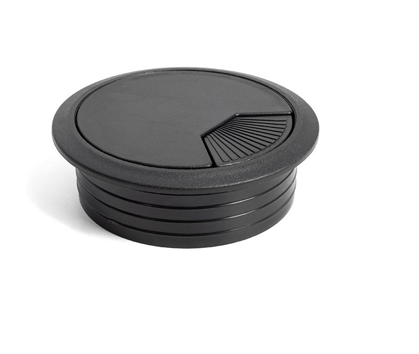 TAPA PASACABLES ORDEN. 80MM  NEGRO