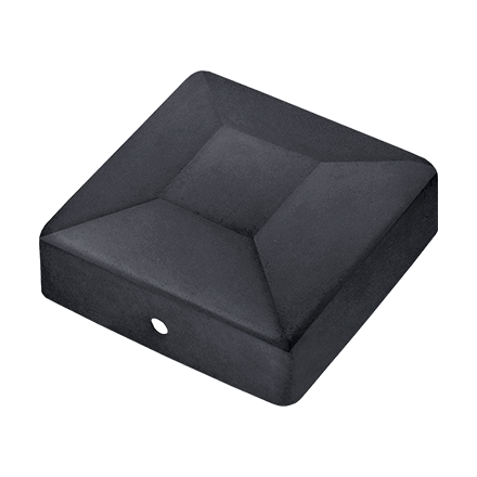 TAPA POSTE 91X91 NEGRO