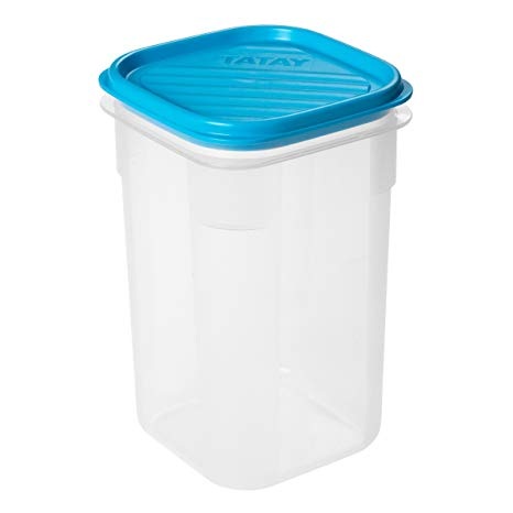CONTENEDOR ALIMENTOS CUADRADO TOPFLEX 1 L TURQUESA 1160400 1