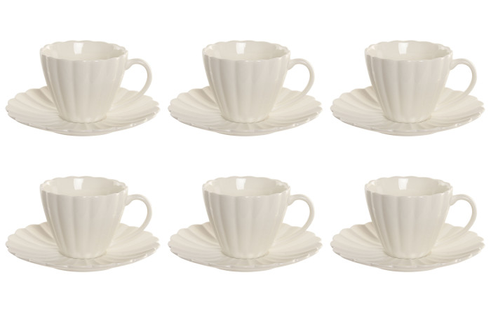 TAZAS CAFE/CORTADO SET 6 BLANCO 15 CL