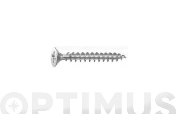 TIRAFONDO CABEZA PLANA POZ3 X 20 MM