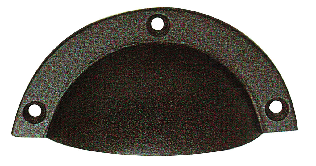 TIRADOR CONCHA 3661100 85MM NEGRO RUST.