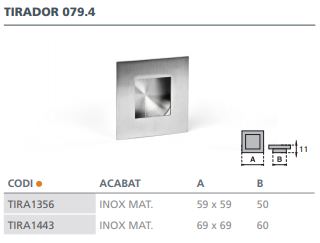 TIRADOR INOX MATE 079.4  59X59   5405200 2