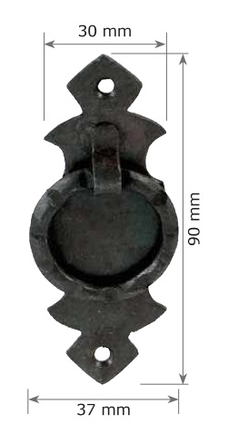 TIRADOR TORTAJADA NEGRO RUST. TC8 2