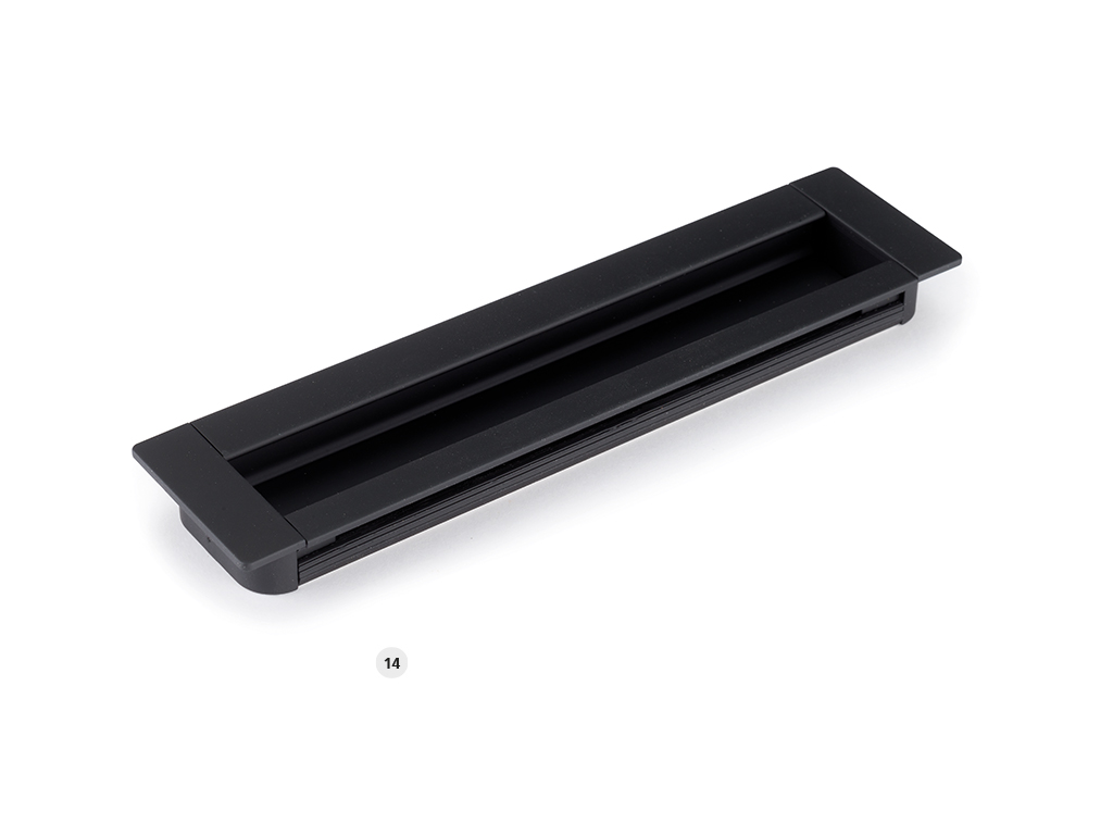 TIRADOR HALLE      128MM NEGRO 90084 14