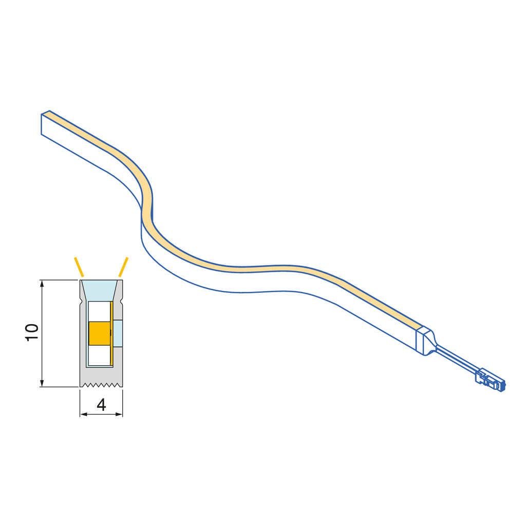 TIRA LED NEONLYNX 7.6W/M 3024MM  5162120 6