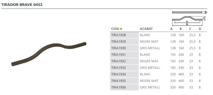 TIRADOR VIEFE BRAVE 0452128FM23 GRIS MET 2