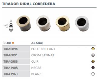 TIRADOR DEDAL 5000.42.   BLANCO 2