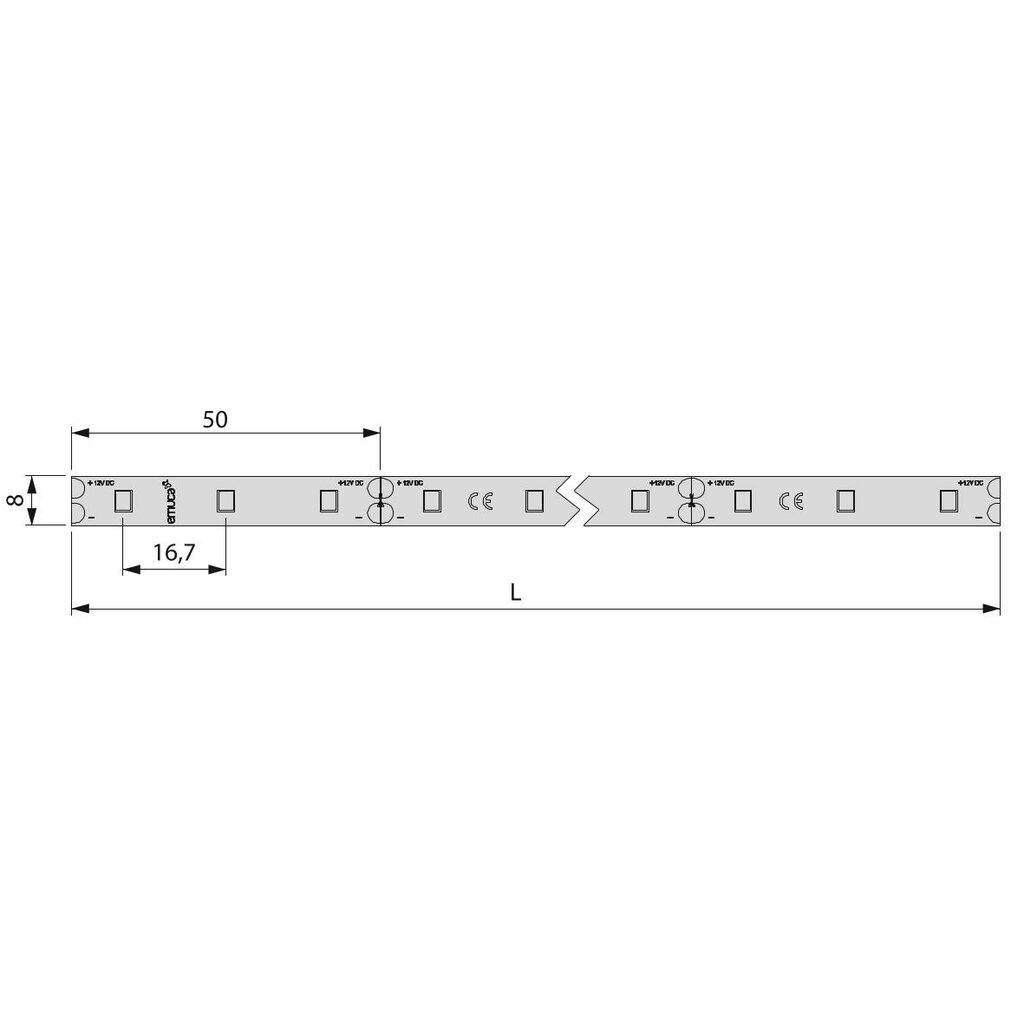 TIRA LED 4000K 14.4W IP65 BF 5MT 5202220 2