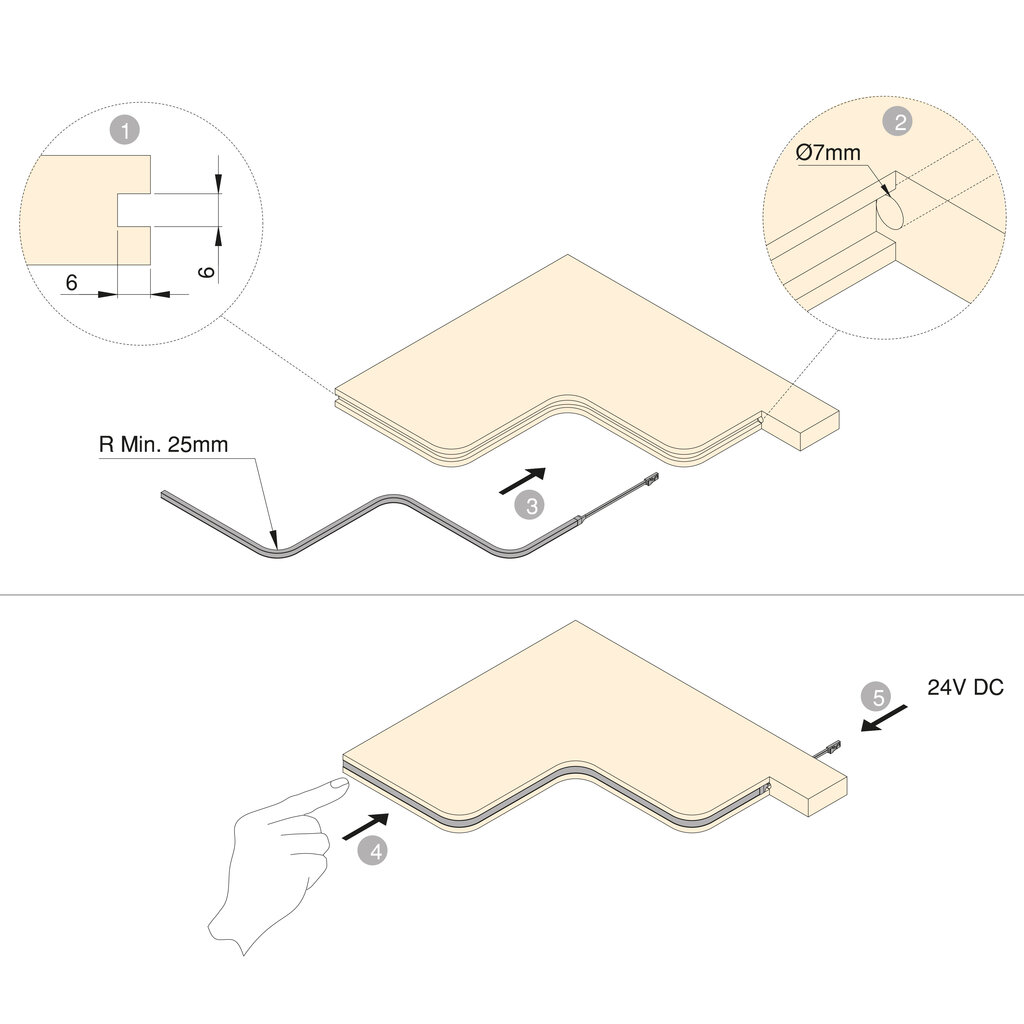 TIRA LED NEONLYNX H 7.2W 5040MM  5220320 5