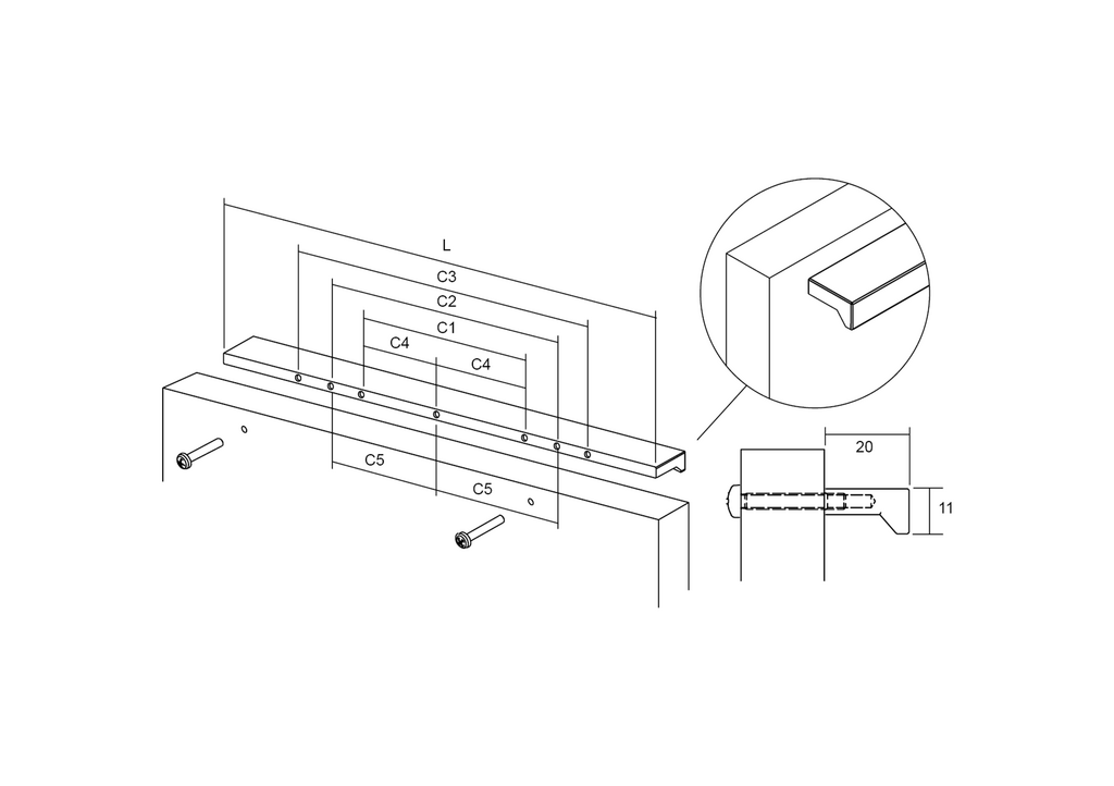 TIRADOR VIEFE ANGLE 0077128LM1 BLANCO 2