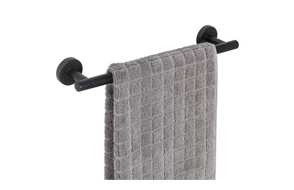 TOALLERO BARRA 40 CM NEGROSERIE BOSIO BL