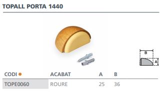 TOPE ADHESIVO CON TORNILLOROBLE 3