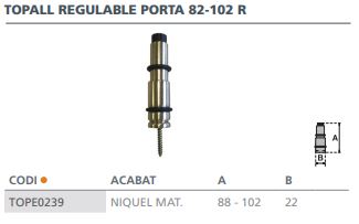 TOPE PUERTA 82-102 REG. NIQ.SAT-NEGRO 2