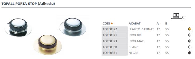 TOPE PUERTA STOP ADH.LAT.SAT.1810301 2