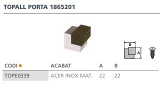 TOPE PUERTA INOX              1865201 2