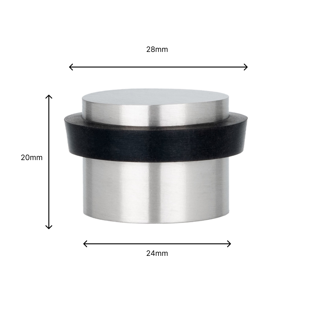 TOPE PUERTA ADHESIVO INOX MATE I-163-AM 2